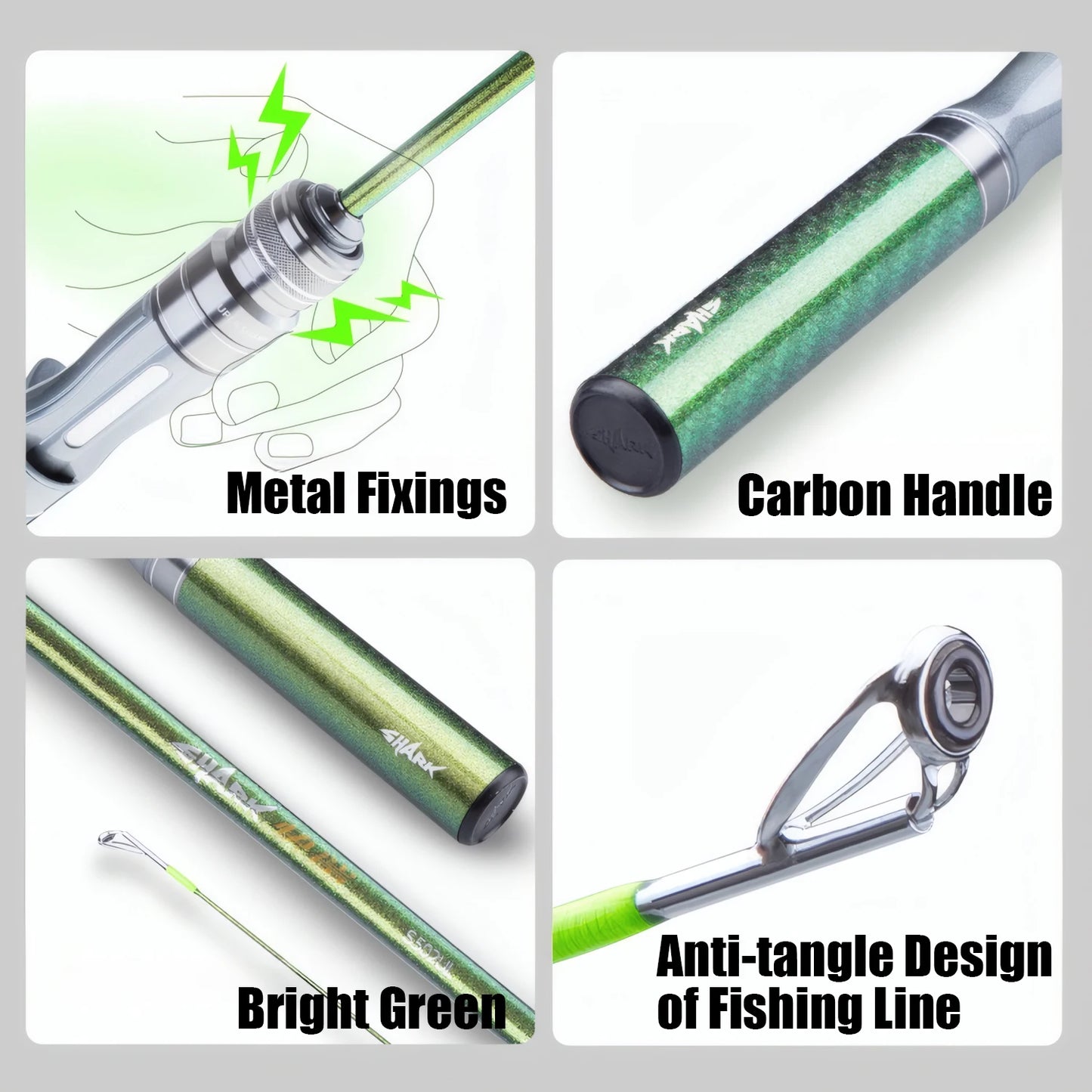 UL Lure Fishing Rod Accessories,Ultralight Carbon Fiber Spinning Casting Bait Rod,Carp Trout Bass Fishing Pole Tool,Solid Tip