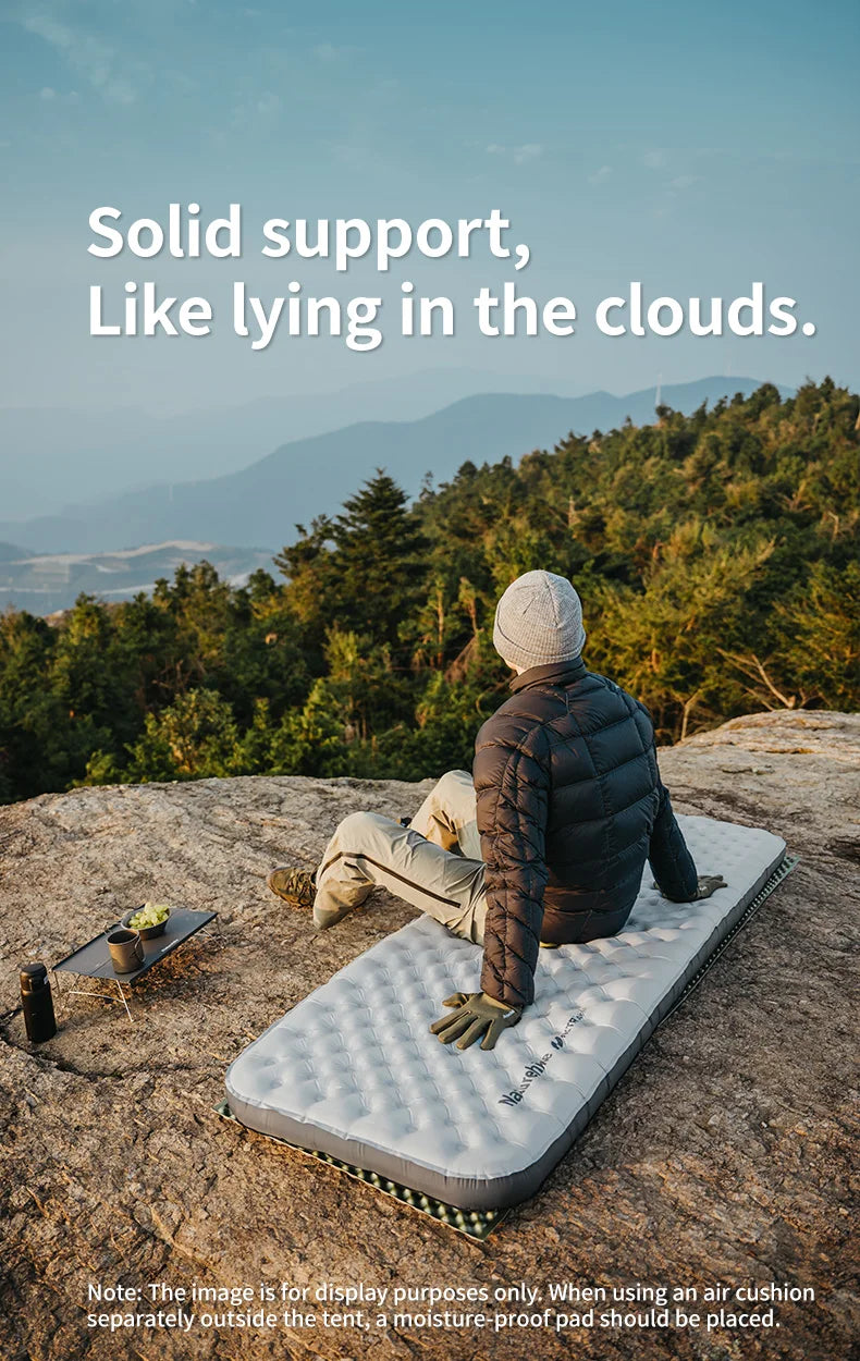 R6.5 Air Mattress 10cm Thickened Ultralight Sleeping Pad for Camping Hiking Warm Portable Outdoor Inflatable Mattress