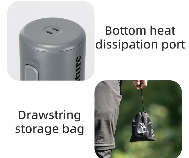 Multifunctional Electric Air Pump - Outdoor Mini Portable for Camping Air Mattress Swimming Ring Inflation & Deflation