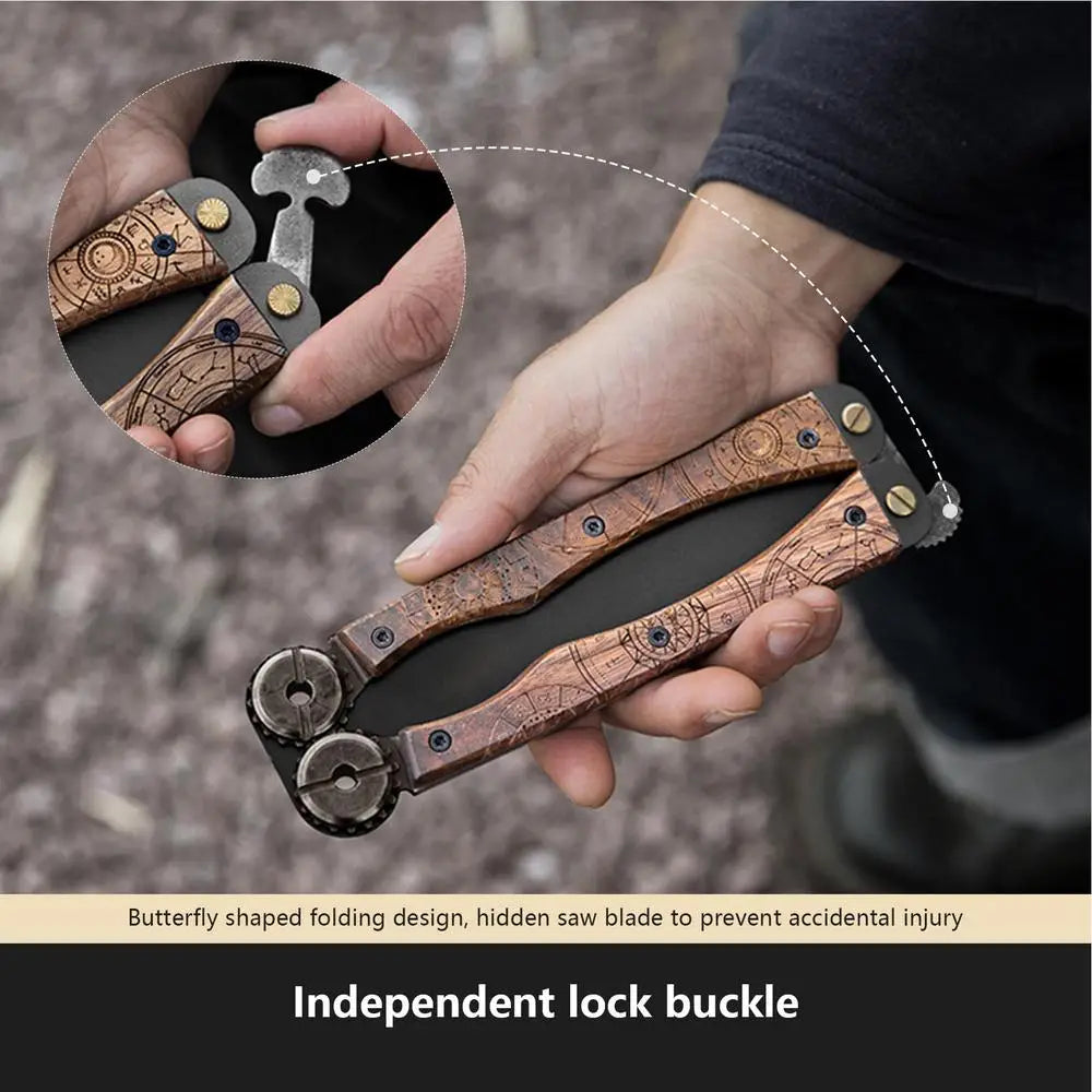 Folding Saw SK5 Steel Folding Double-Sided Saw 6.3in Woodworking Camping Saw Outdoor Survival Tool Wet/Dry Wood Flat Saw