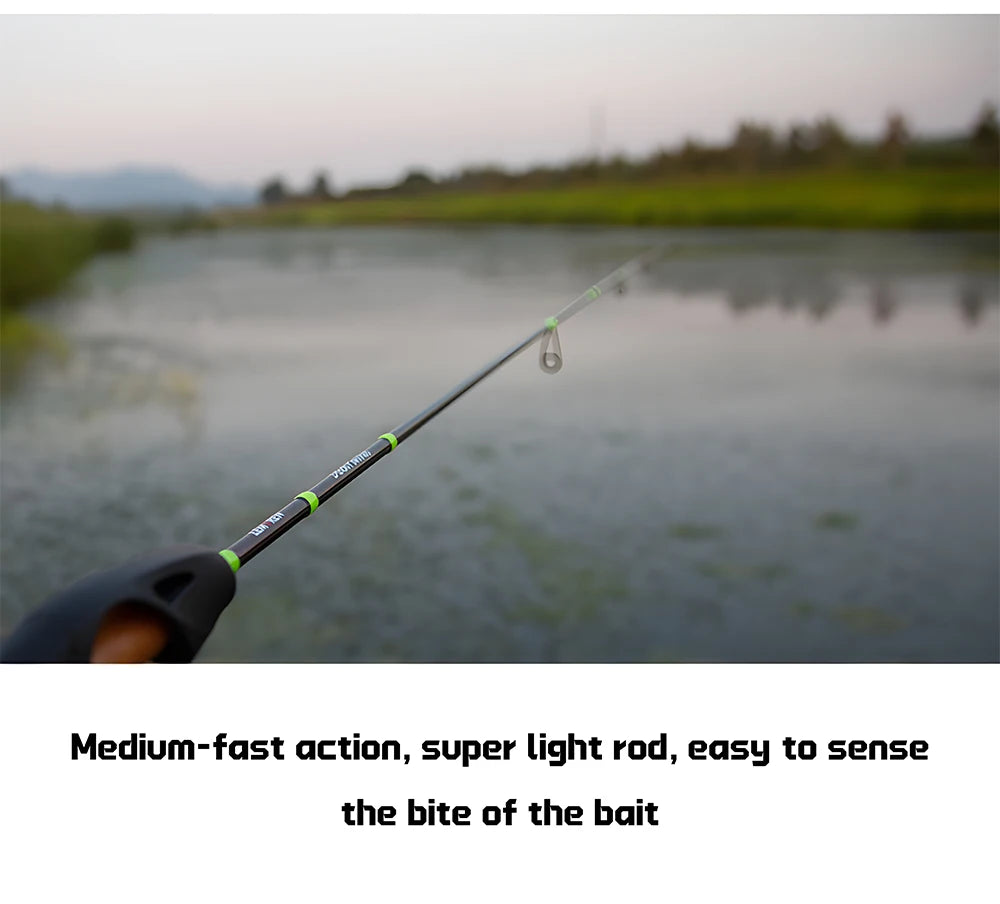UL Ultra Light Carbon Fiber Lure Fishing Rod Accessories for Carp Trout Bass,Spinning and Casting Rod,Small Bait Fishing Pole