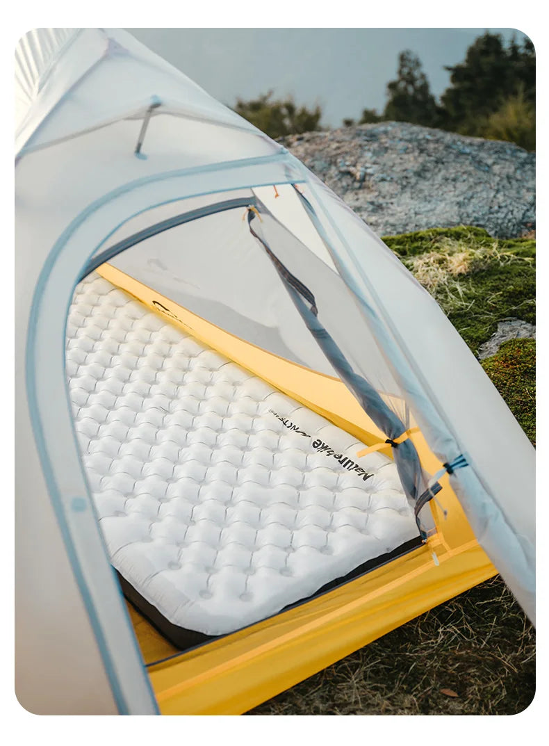 R6.5 Air Mattress 10cm Thickened Ultralight Sleeping Pad for Camping Hiking Warm Portable Outdoor Inflatable Mattress