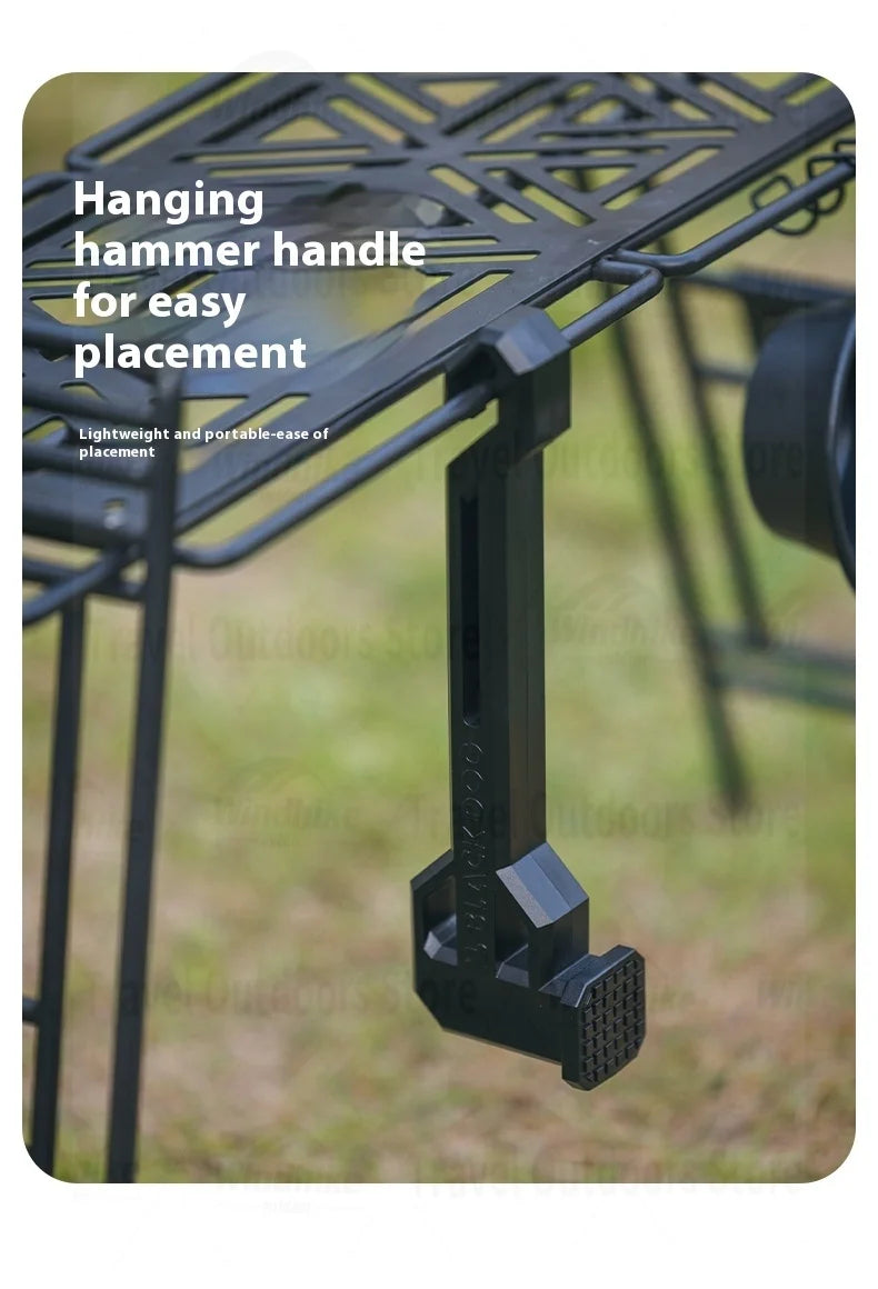 BLACKDOG Campsite Hammer PA6 Toughened Nylon Professional Ground Nail Removal Two-in-one Function Tent Stake Hamme