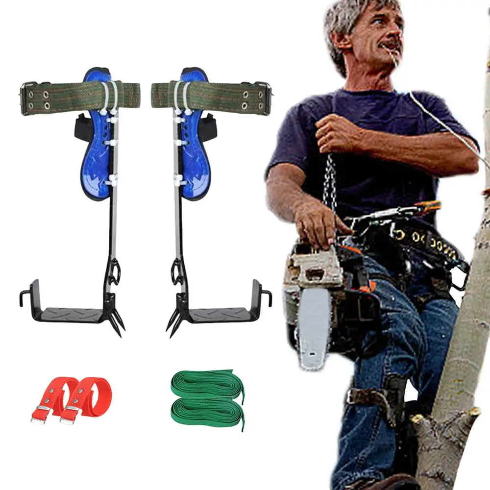 Tree Climbing Gear Kit Pole Climbing Spikes Tree Work Tools Climbing Equipment With Non-Slip Pedal For Outdoor Activities Fruit