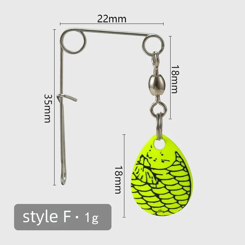 New 1-5PCS Spinner Fishing Lure Bait Spoon Swisher Buzzbait Bass Wire Baits Popper Vib Spinnerbait Lure DIY Fishing Accessories