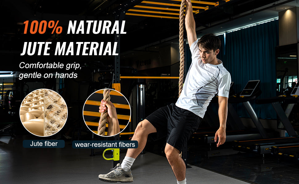 10-30FT Gym Climbing Rope Gym Fitness Training Rope Gym Exercise Workout Rope for Adults, Climbing Rope for Fitness