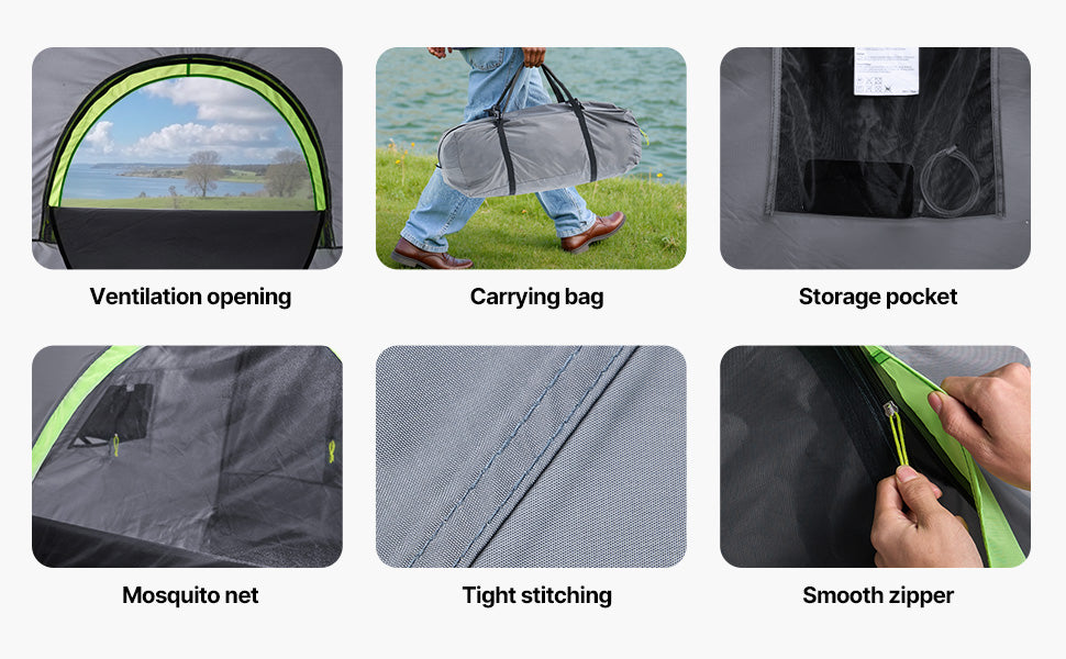Pickup Truck Tent for Camping Waterproof PU2000 2-3 Person Truck Bed with Expandable Awning